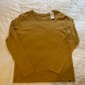 Pendleton Cotton Longsleeve Tee, Mustard Yellow, Medium
